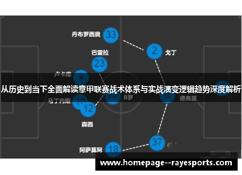 从历史到当下全面解读意甲联赛战术体系与实战演变逻辑趋势深度解析