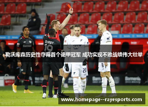 勒沃库森历史性夺得首个德甲冠军 成功实现不败战绩伟大壮举 勒沃库森历史性夺得首个德甲冠军 成功实现不败战绩伟大壮举